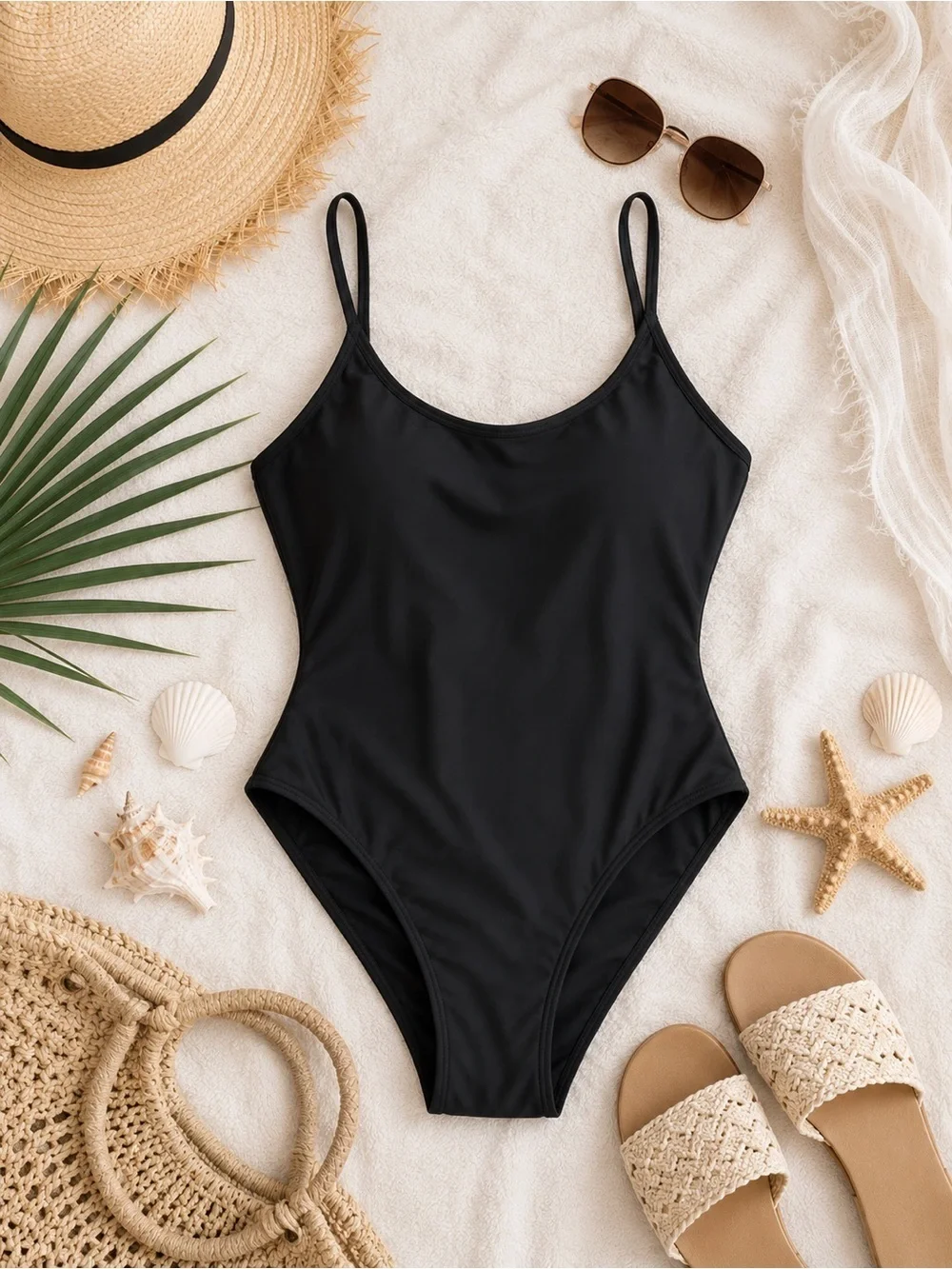 NWT Andie Swim The Amalfie One Piece Swimsuit in Black Size XXXL